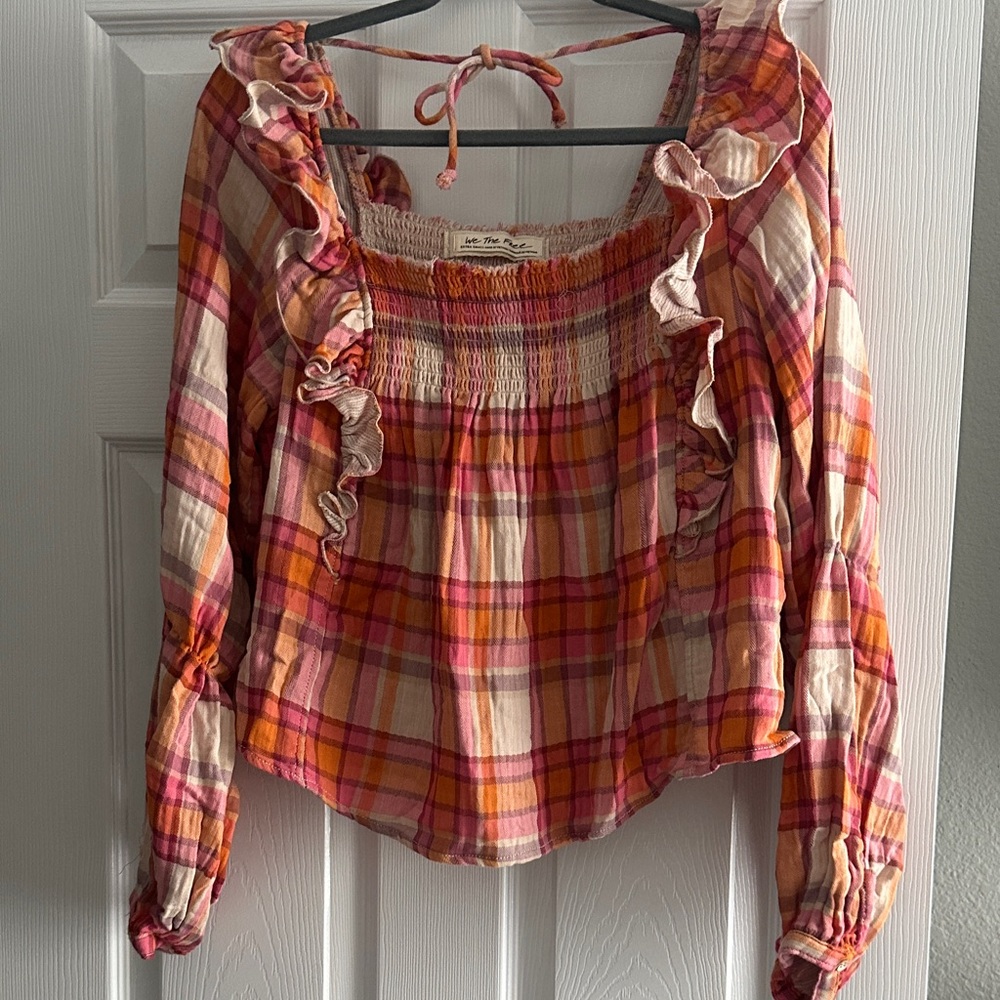 We The Free Multicolor Smocked Top